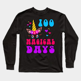 100 Magical Days 100th Day of School Student Teacher Long Sleeve T-Shirt